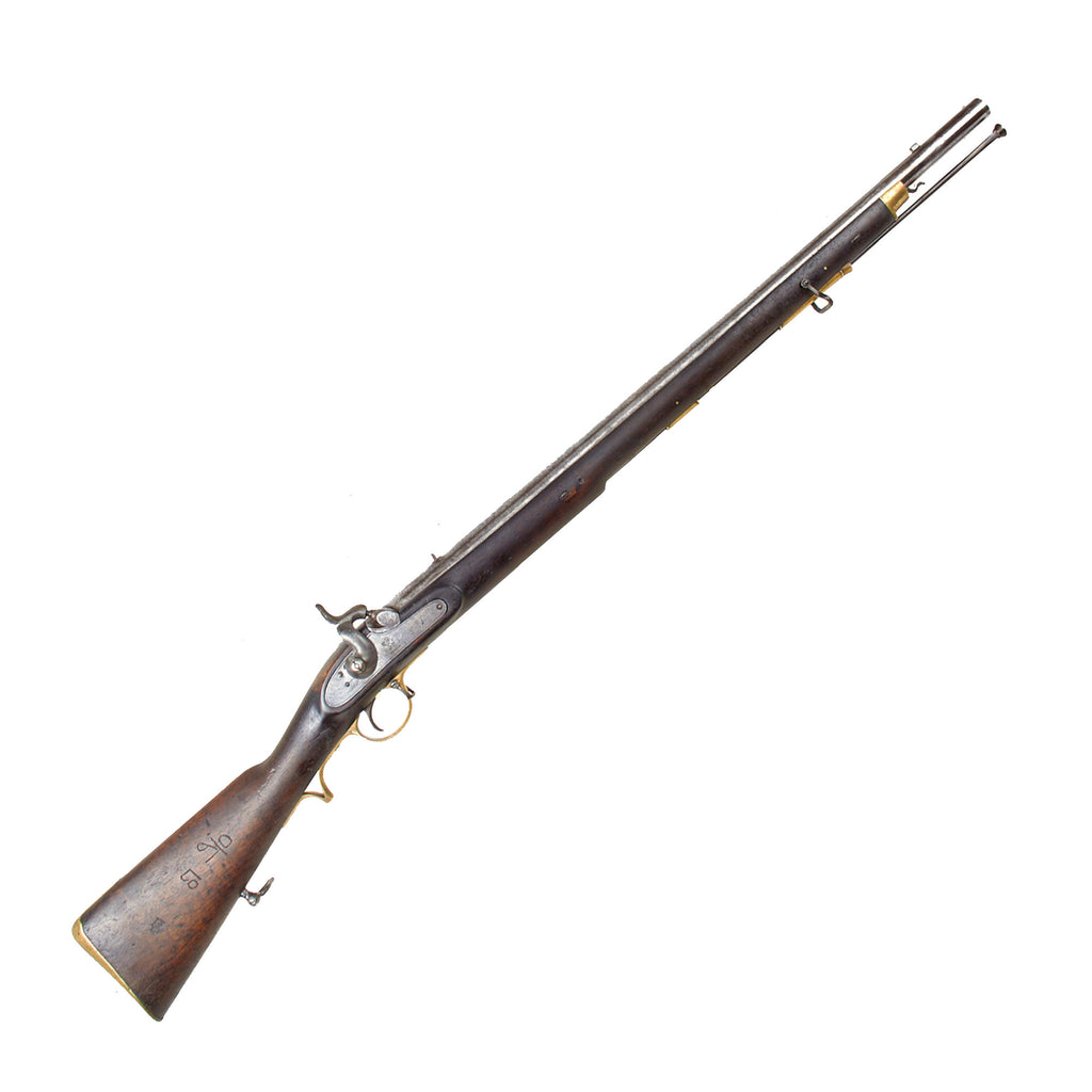 Original British East India Company Model E Percussion Short Musket with British Proof Marks - Circa 1843 Original Items