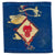 Original U.S. WWII USMC Raider Australian-Made Bevo-Woven Square Shoulder Patch Original Items