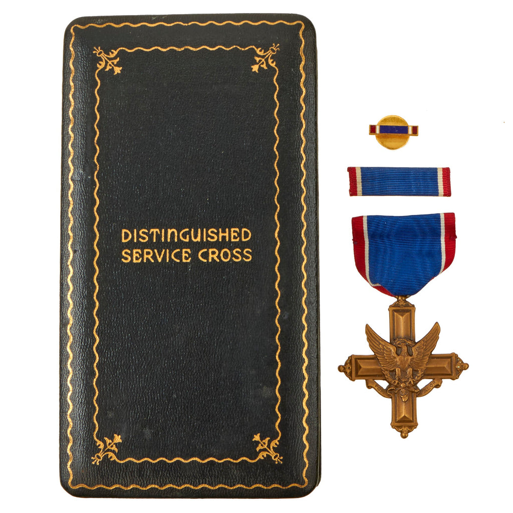 Original U.S. WWII Cased Numbered Distinguished Service Cross Set by Bailey, Banks & Biddle Co. - #9603 Original Items