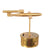 Original British WWII German V1 Flying Bomb “Buzz Bomb” Trench Art on Piggy Bank Stand Made from Brass Shells Original Items