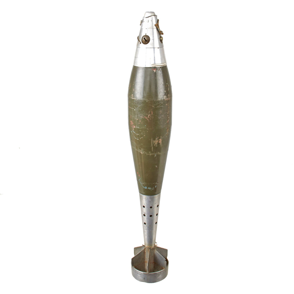 Original U.S. Vietnam War Inert M374A1 HE 81mm Mortar Round with Fuze - Dated 1954 Original Items