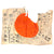Original Japanese WWII Hand-Painted Silk Good Luck Flag with Lots of Well Wishes & Page of Translations - Portion Missing - 26 x 37½” Original Items