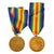 Original British WWI Rim-Engraved Victory Medal & British War Medal Lot - 10 Medals Total Original Items