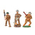 Original U.S. WWI & WWII Collection of Metal Toy Soldiers - Lot of 21 Barclay Manoil & Medical Prop-Up Tent Toys Original Items