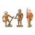 Original U.S. WWI & WWII Collection of Metal Toy Soldiers - Lot of 20 Barclay Manoil & Prop-Up Tent Toys Original Items