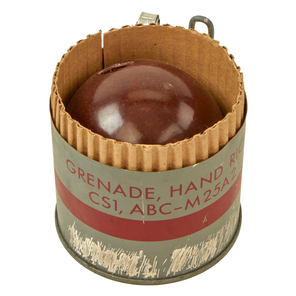 Original U.S. Vietnam War Era Inert M25A2 CS Gas Riot Control Grenade ...