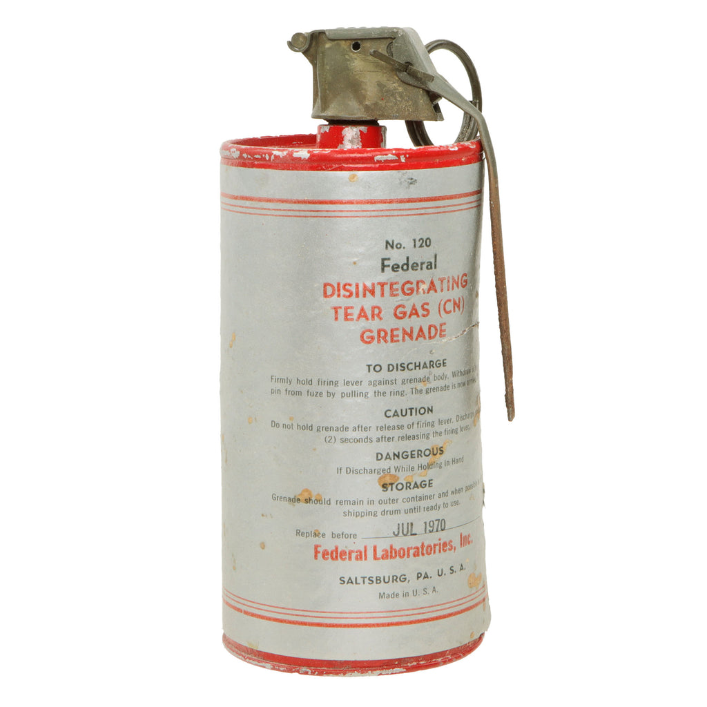 Original U.S. Cold War Federal Laboratories Tear Gas Grenade Cutaway ...