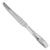 Original German WWII May 1945 Munich Führerbau Recovered AH “Formal Pattern” .800 Silver Butter Knife by Bruckmann & Söhne with Notarized Provenance from Captain Abraham Epstein - 1269th Engineer Combat Battalion