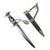Original German WWII May 1945 Munich Führerbau Recovered Complete Model 1936 Officer Chained SS Dagger with Notarized Provenance from Captain Abraham Epstein - 1269th Engineer Combat Battalion