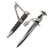 Original German WWII May 1945 Munich Führerbau Recovered Complete Model 1936 Officer Chained SS Dagger with Notarized Provenance from Captain Abraham Epstein - 1269th Engineer Combat Battalion