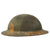 Original U.S. WWI M1917 Doughboy Helmet Shell with Multi-Colored Camouflage Paint Original Items