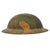Original U.S. WWI M1917 Doughboy Helmet Shell with Multi-Colored Camouflage Paint Original Items