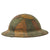 Original U.S. WWI M1917 Doughboy Helmet Shell with Multi-Colored Camouflage Paint Original Items