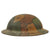 Original U.S. WWI M1917 Doughboy Helmet Shell with Multi-Colored Camouflage Paint Original Items