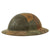 Original U.S. WWI M1917 Doughboy Helmet Shell with Multi-Colored Camouflage Paint Original Items