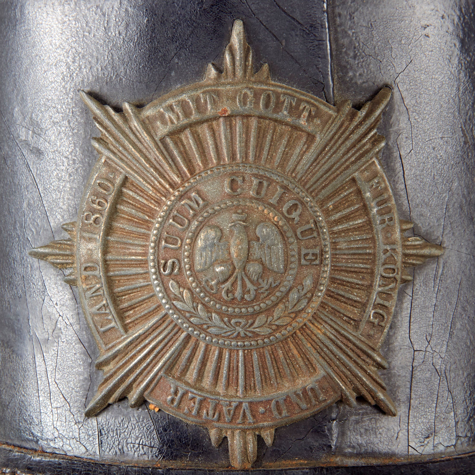 Original Imperial German WWI Prussian Guard M1895 Enlisted Tschako
