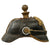 Original German WWI Prussian M1895 Artillery Pickelhaube Helmet Dated 1897 with Faint Markings - Reproduction Chinstrap & Cockades - Wappen Detached - Kugelhelm Original Items
