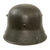 Original Imperial German WWI M16 Stahlhelm Helmet Repainted with M17 Liner & Broken Chinstrap - Ventilation Lugs Filled - Marked BF64 Original Items