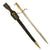 Original German M1871 Brass Hilt Mauser Rifle Bayonet with Scabbard by Gebruder Simson in Suhl & Assembled at Erfurt in Scabbard & Leather Frog - Dated 1878 Original Items