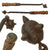 Original German WWI Spring Handle Trench Raiding Mace - Similar Example in Book At Arm's Length Volume 1 Original Items