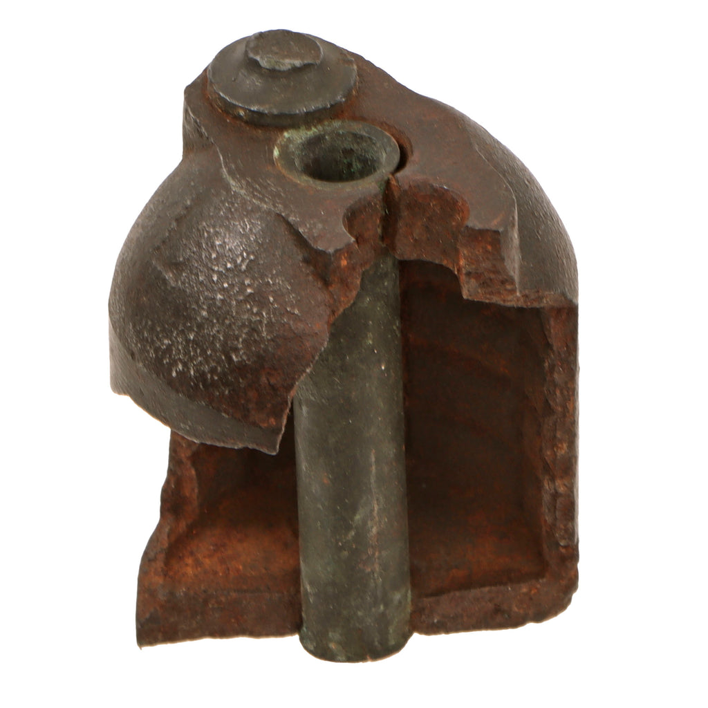 Original Rare French WWI Blown-Out Viven-Bessière “VB” Rifle Fragmentation Grenade - Inert Original Items