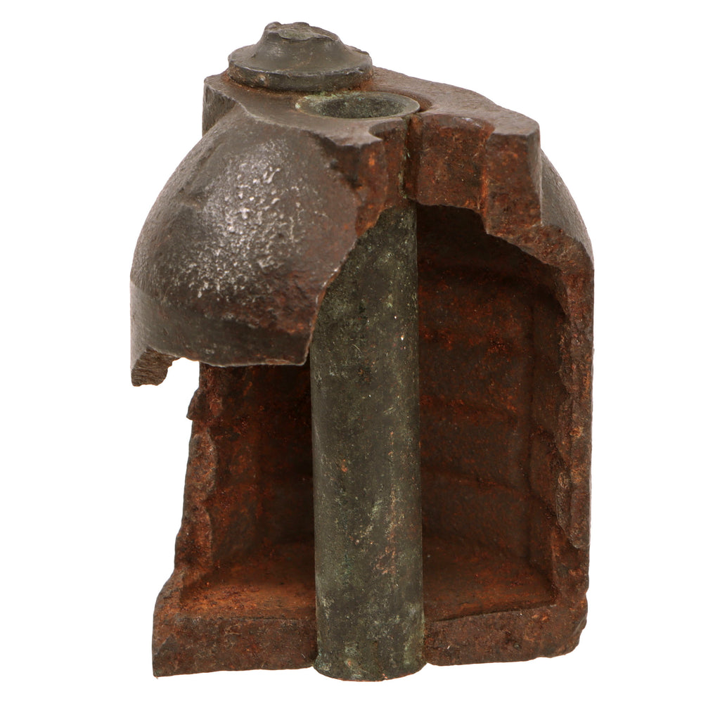 Original Rare French WWI Blown-Out Viven-Bessière “VB” Rifle Fragmentation Grenade - Inert Original Items