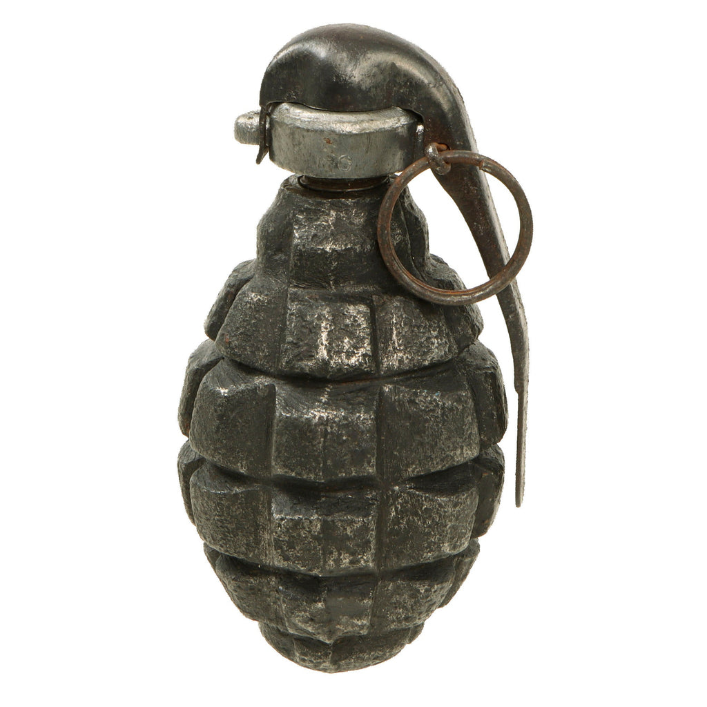 Original French WWI F1 Hand Grenade with Billant Modèle 1916 Fuse - Inert Original Items