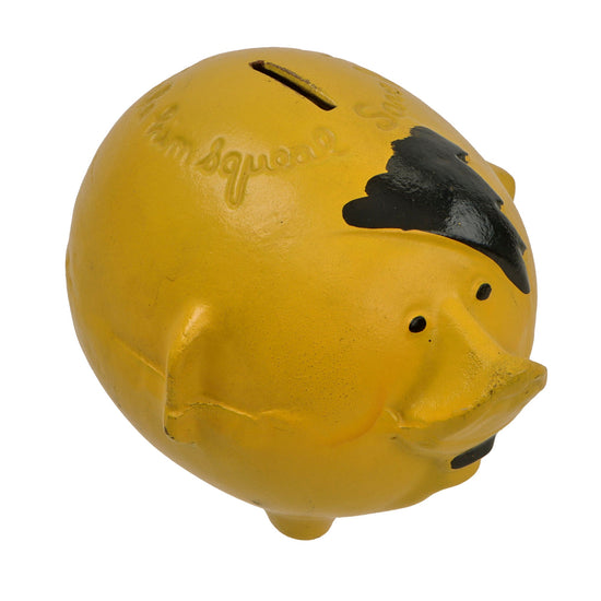 Original U.S. WWII American Home Front Propaganda "Adolf the Pig" Piggy Bank with Original Stopper Original Items