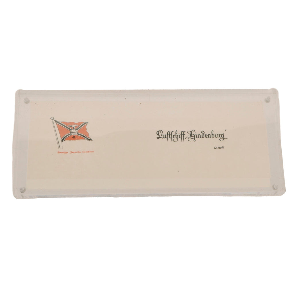 Original German WWII Framed Der Führer Adolf Berlin Office Personal Stationery Correspondence Card - 11 3/4" x9 3/4" (Copy) Original Items