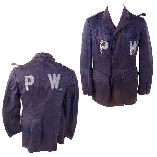 Original U.S. WWII Axis Prisoner of War PW Painted Uniform Jacket - No Buttons Original Items