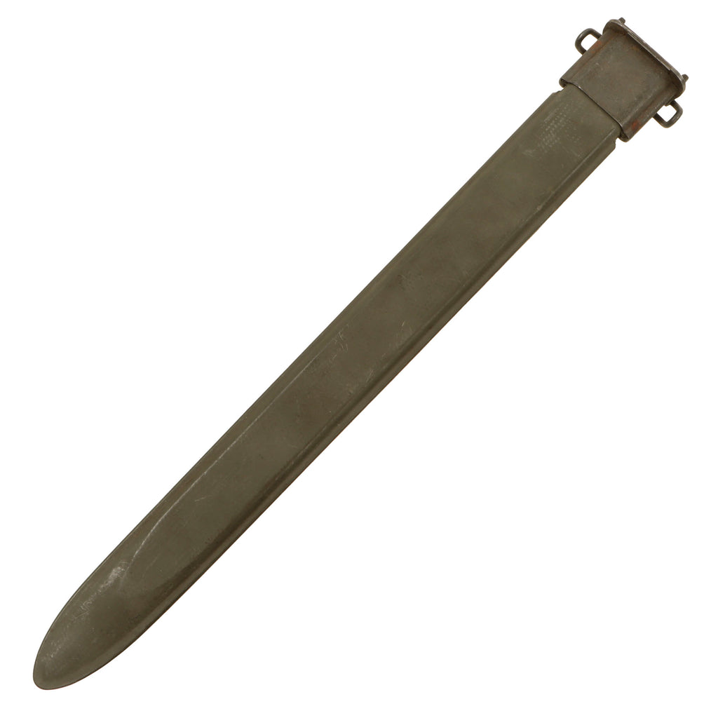 Original U.S. WWII M3 Scabbard for the M1905 Springfield 16 inch Rifle Bayonet Original Items
