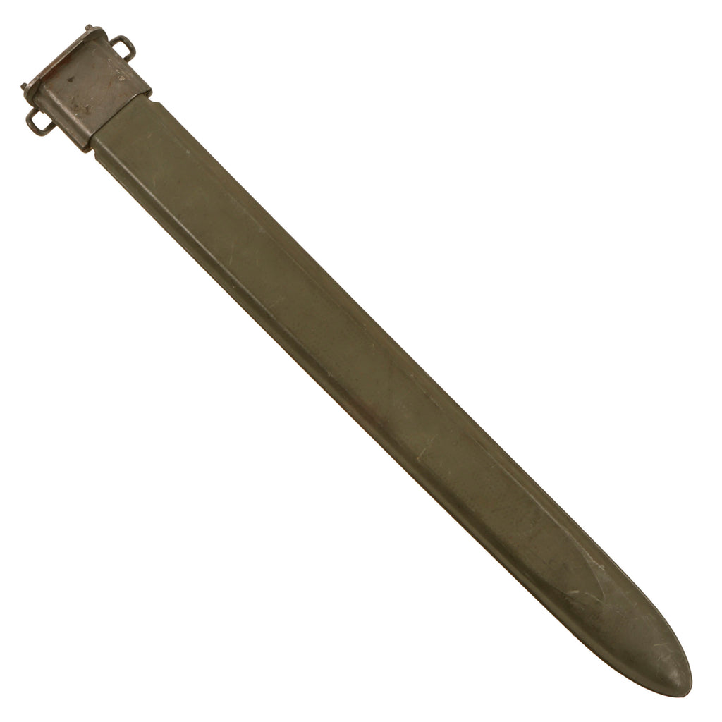 Original U.S. WWII M3 Scabbard for the M1905 Springfield 16 inch Rifle Bayonet Original Items