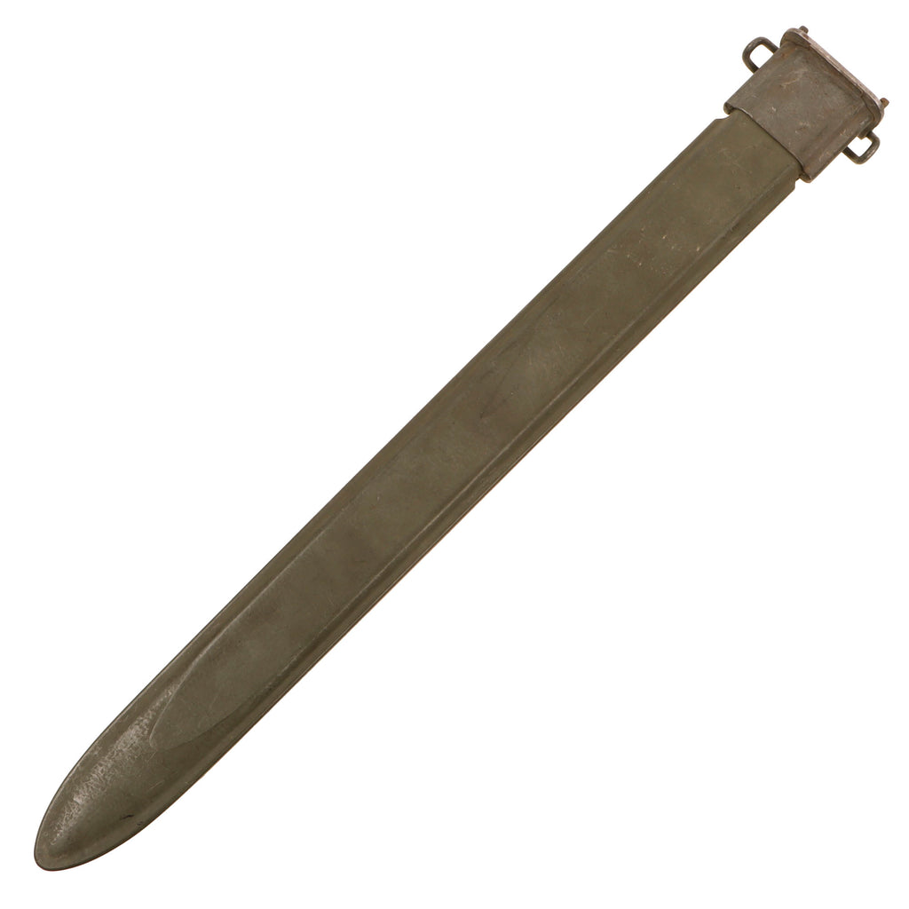 Original U.S. WWII M3 Scabbard for the M1905 Springfield 16 inch Rifle Bayonet Original Items