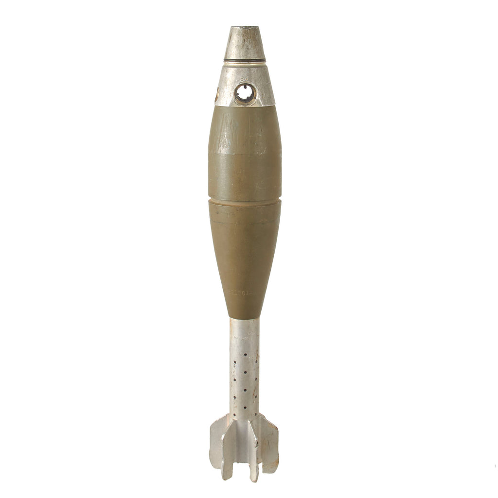 Original U.S. Early Global War on Terror Era Inert M720 60mm Mortar Round with Fuze