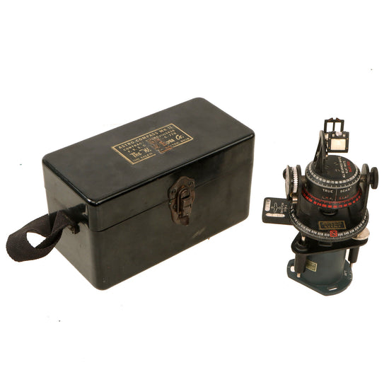 Original U.S. WWII AAF Astro-Compass Mk. II by The W.W. Boes Co. in Original Case Original Items
