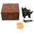 Original U.S. WWII Named USAAF Ansco A-10A Bubble Sextant in Transit Chest to Distinguished Flying Cross Recipient Colonel Jack N. Denton - Dated 1944 Original Items