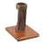 Original British WWII Coventry Blitz German Luftwaffe 1kg Incendiary Fritz Fire Bomb Tail Section on Wooden Base Found at Coventry Cathedral with Written Provenance