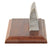 Original German WWII Me-109 Fragment of Wing from Altenburg Airbase in Germany Mounted on Wooden Base