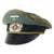 Original German WWII Heer Army Cavalry Officer Schirmmütze Visor Crush Cap with Leather Brim - Missing Sweatband Original Items
