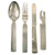 Original German WWII Mess Kit Utensil Set Dated 1941 - Steel and Stainless Steel Original Items