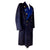 Original German WWII Kriegsmarine Navy Named Konteradmiral Rear Admiral Navy Blue Wool Greatcoat with Dagger Hanger Original Items