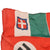 Original WWII Axis Powers German and Italian Friendship Flag with NSDAP and House of Savoy Designs, 12 1/4" x 13" Original Items