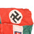 Original WWII Axis Powers German and Italian Friendship Flag with NSDAP and House of Savoy Designs, 12 1/4" x 13" Original Items