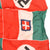 Original WWII Axis Powers German and Italian Friendship Flag with NSDAP and House of Savoy Designs, 12 1/4" x 13" Original Items