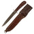 Original German WWII Bakelite Handle Trench Fighting Knife by PUMA-Werk with Custom Leather Sheath Original Items