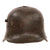 Original Imperial German WWI Rare Large Size Battle Damaged M16 Stahlhelm Helmet Shell with Heavy Shrapnel Gouges - Marked TJ68
