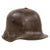 Original Imperial German WWI Rare Large Size Battle Damaged M16 Stahlhelm Helmet Shell with Heavy Shrapnel Gouges - Marked TJ68