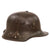 Original Imperial German WWI Rare Large Size Battle Damaged M16 Stahlhelm Helmet Shell with Heavy Shrapnel Gouges - Marked TJ68