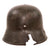 Original Imperial German WWI Rare Large Size Battle Damaged M16 Stahlhelm Helmet Shell with Heavy Shrapnel Gouges - Marked TJ68