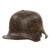 Original Imperial German WWI Rare Large Size Battle Damaged M16 Stahlhelm Helmet Shell with Heavy Shrapnel Gouges - Marked TJ68